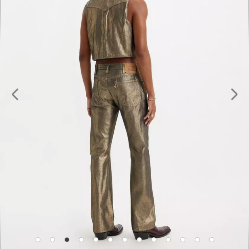 Levi's Pride 517 Bootcut Gold Jeans gold blue men's size 31 X 30